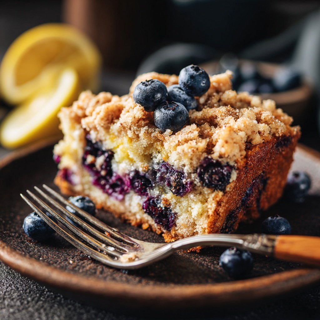 Lemon Blueberry Crumb Coffee Cake