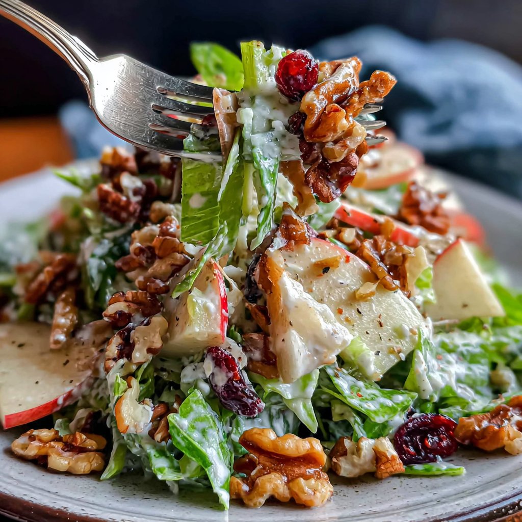 Celery Salad With Apple And Walnuts