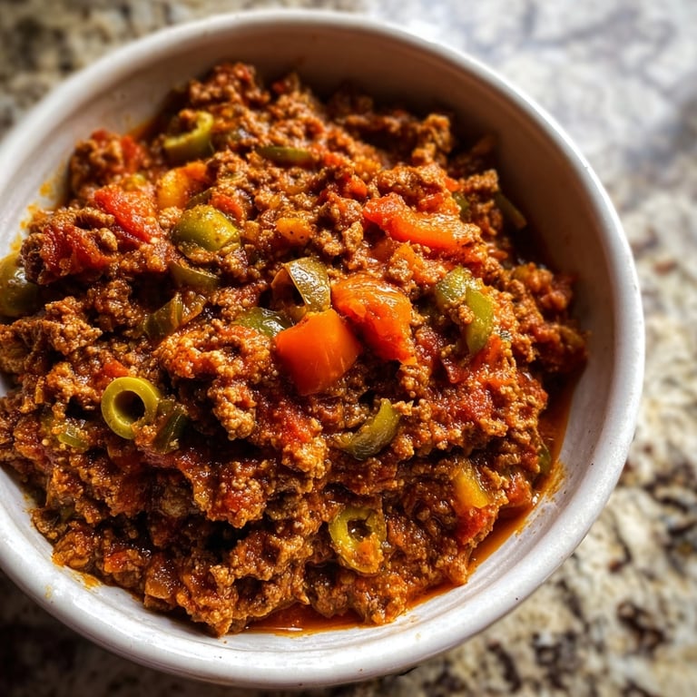 Authentic Cuban Beef Picadillo