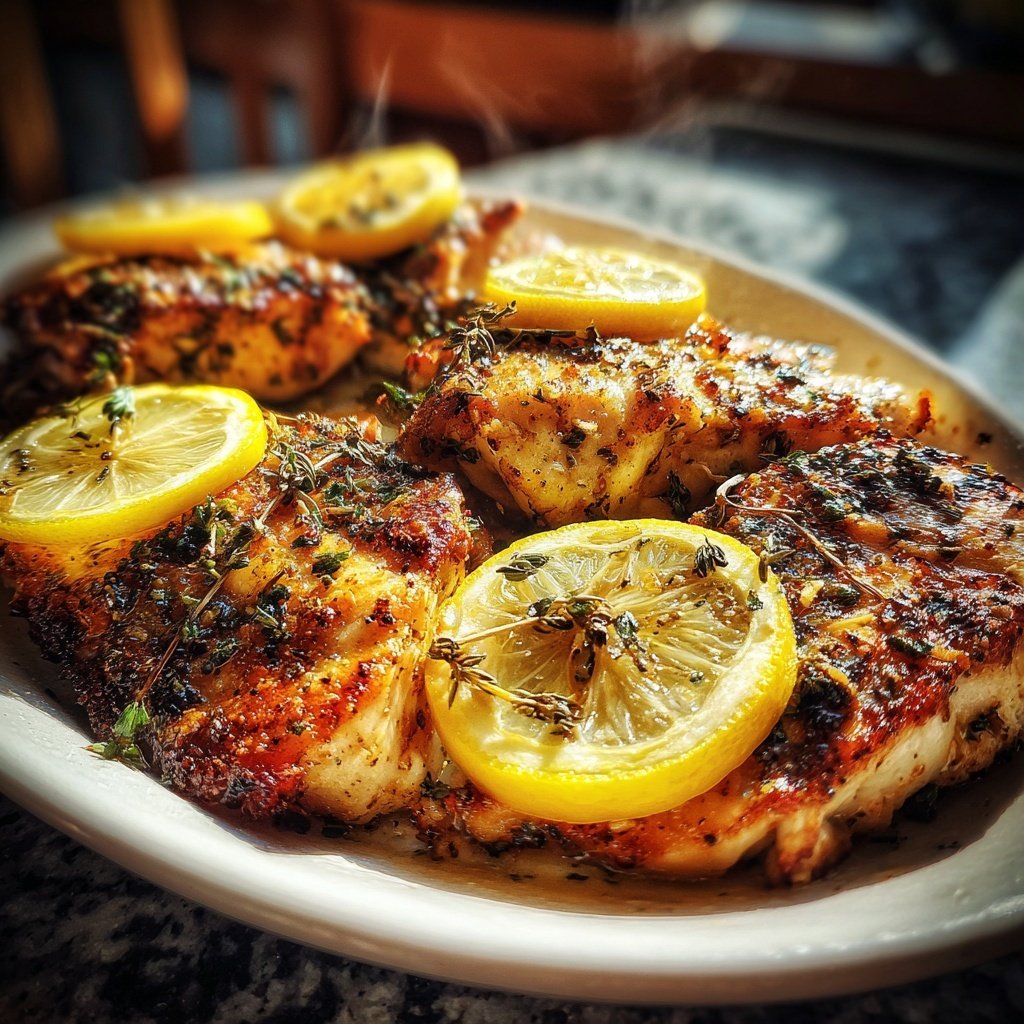 Healthy & Light Lemon Grilled Fish Plate