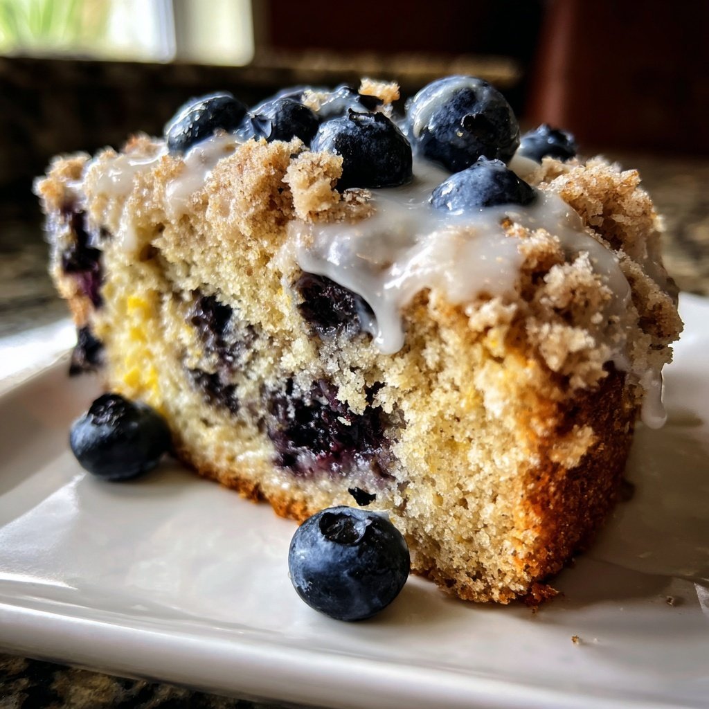 Blueberry Lemon Snack Cake