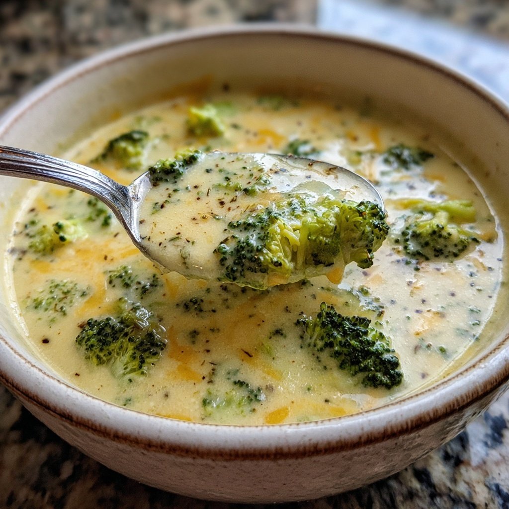 Healthy Broccoli Cheddar Soup