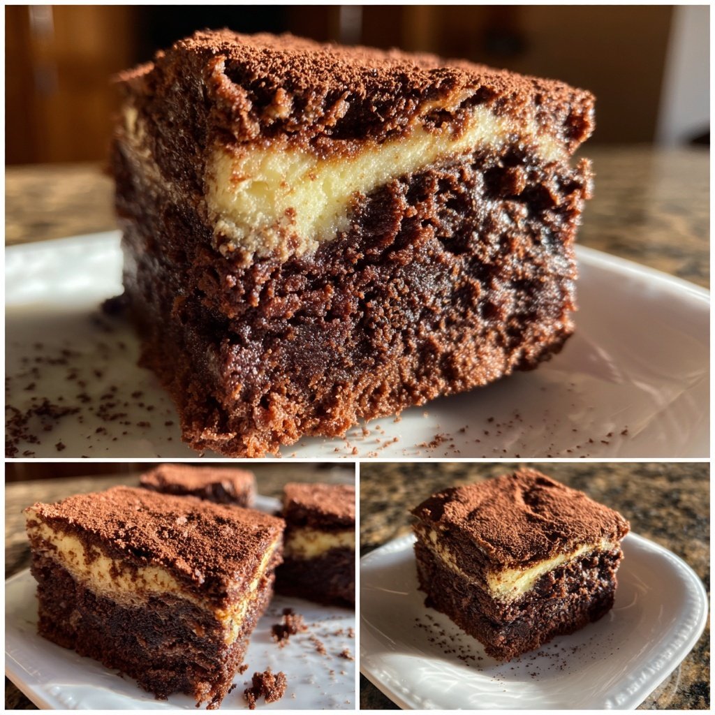 Easy Tiramisu Brownies