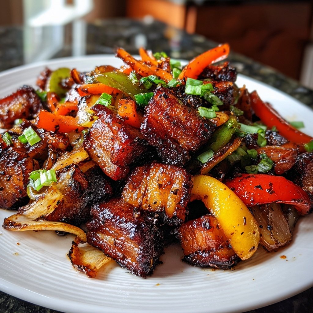 Spicy Korean Pork Belly Stir-Fry