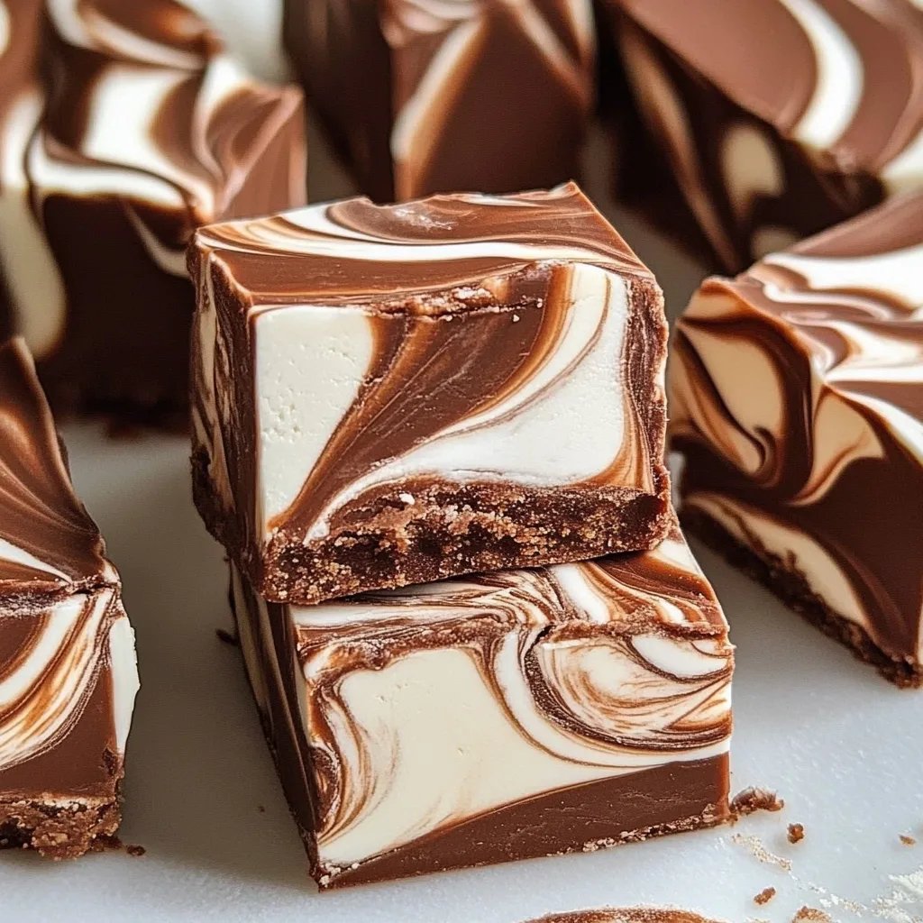 Marshmallow Swirl Fudge