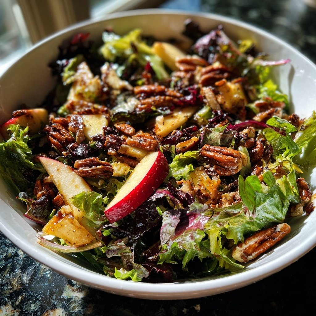 Chopped Autumn Salad with Apple Cider Dressing | Creme De La Crumb
